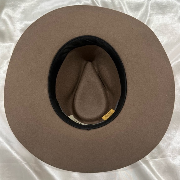 Lovely Bird Verona Antique Wool Feather Hat Medium Brown Festival Boho Coachella main image 10